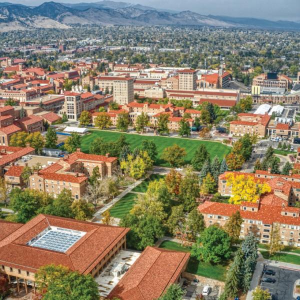 aerial view of campus