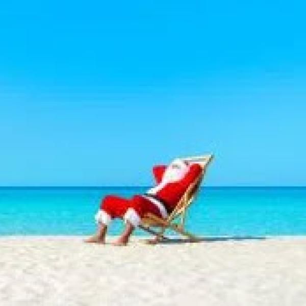 Santa on the beach