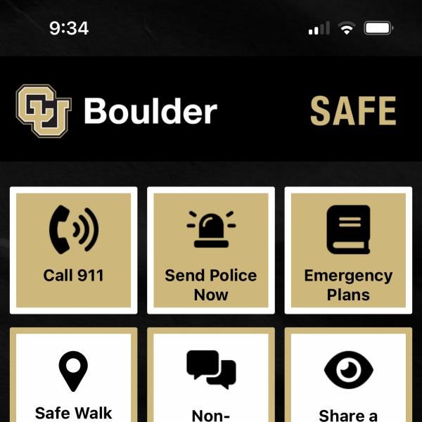 CU Boulder Safe App