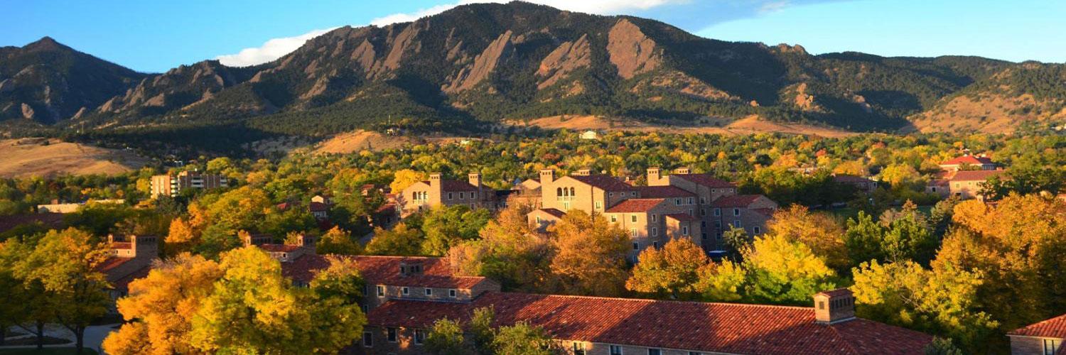 CU Boulder campus in the fall
