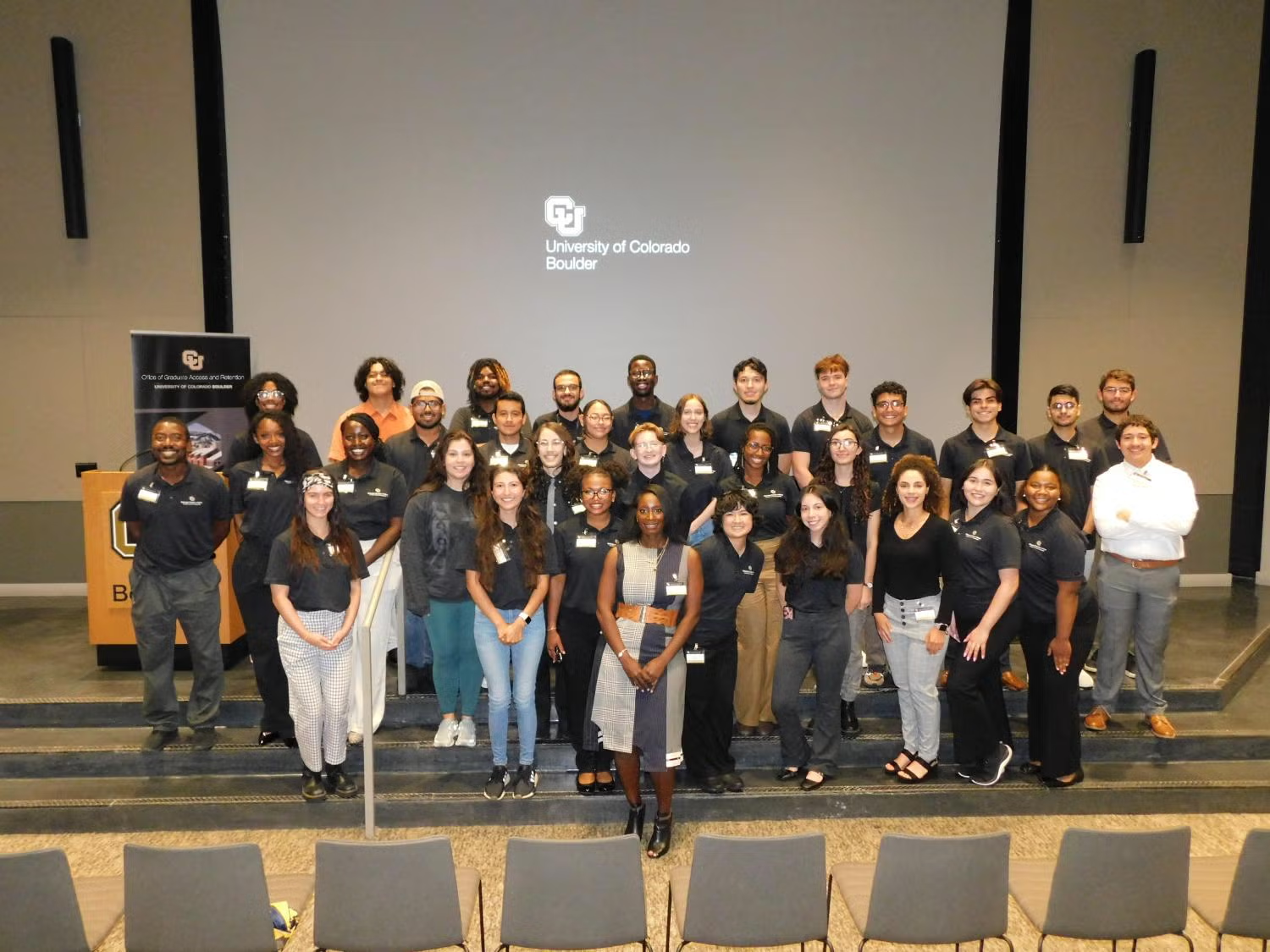 SMART program class of 2024 with mentors together on stage