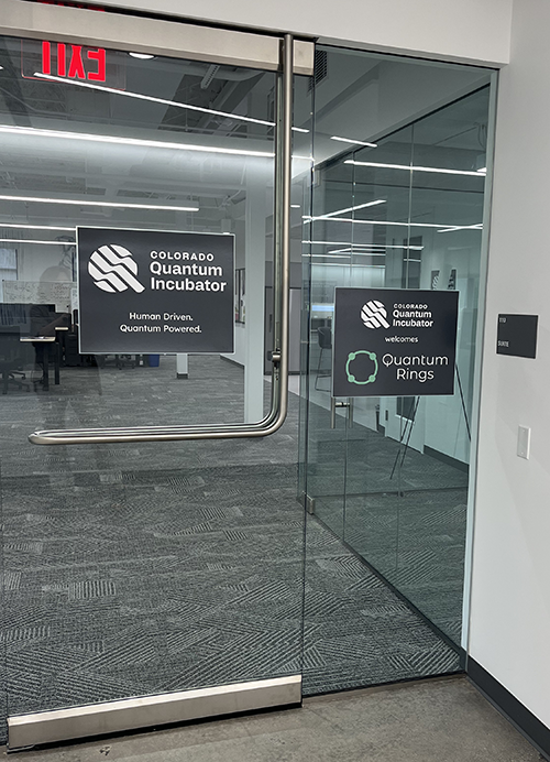 COQI door with Quantum Rings welcome panel