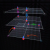 Molecules sparsely occupy a deep 3D optical lattice