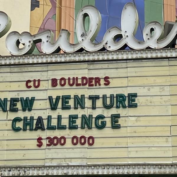 Marquis at the Boulder Theatre showcasing the New Venture Challenge Finals event