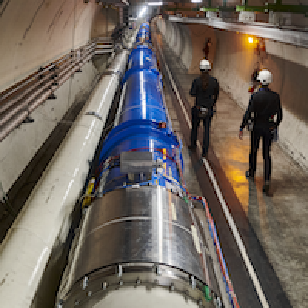 The Large Hadron Collider (LHC) accelerates particles through tunnels stretching roughly 17 miles underground. (Credit: CERN)