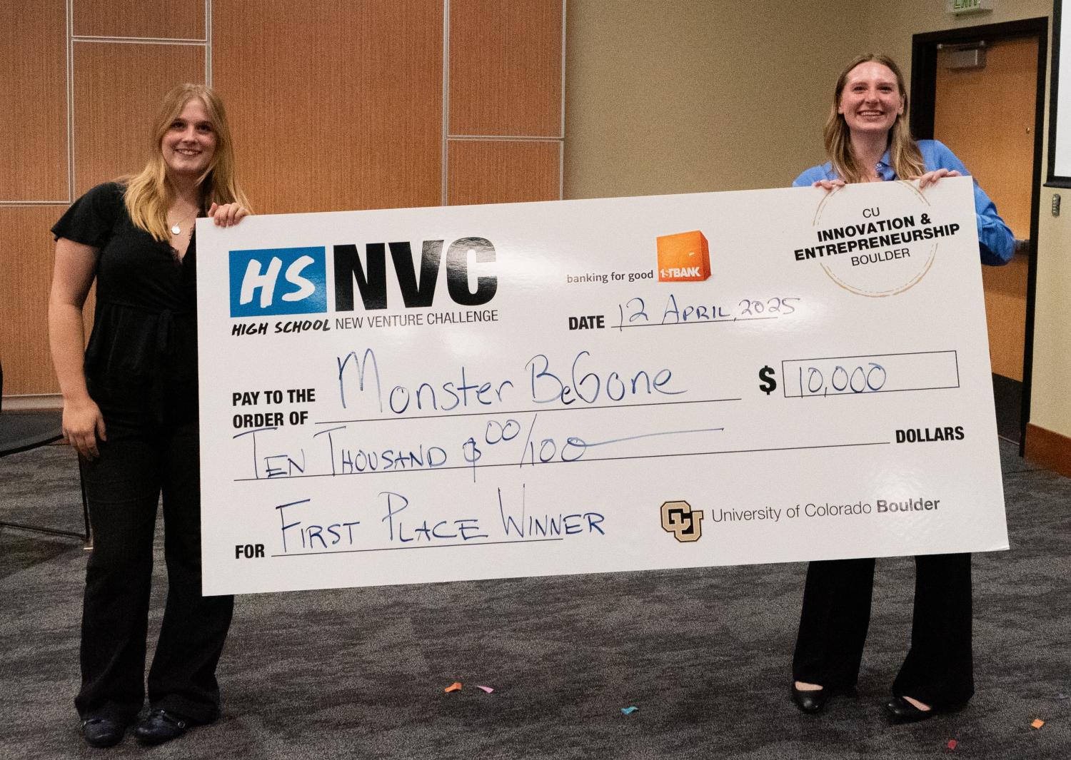 Winners of the 2025 High School New Venture Challenge