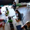 women co-working