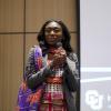 Garmai Matthew presents her Lightning Talk at New Venture Challenge Kickoff Night