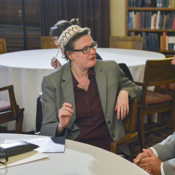 Rabbi Rachael Barenblat and Professor Adam Bradley