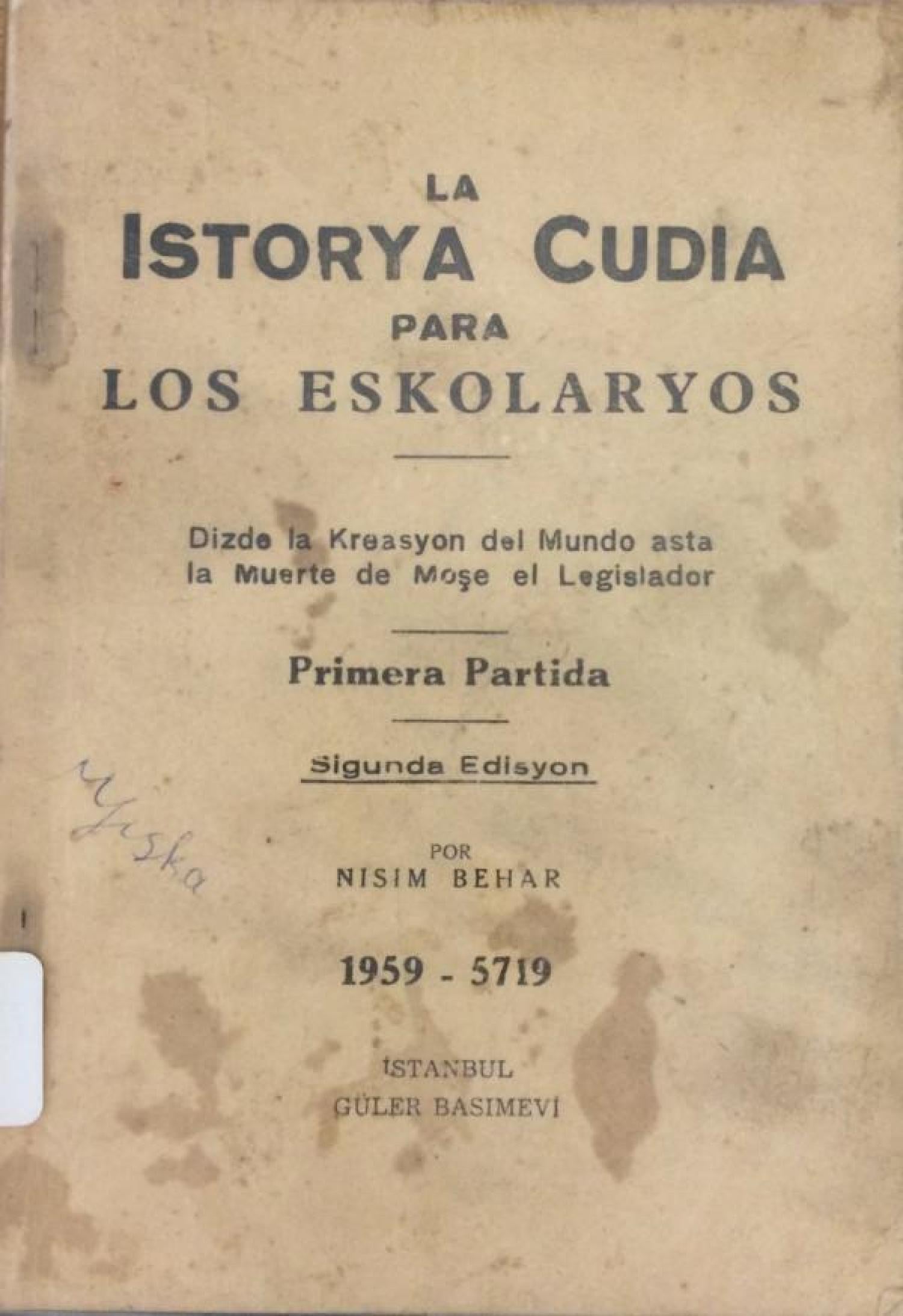 La Istorya Cudia para Los Eskolaryos