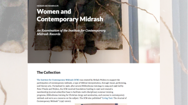 Women and Contemporary Midrash