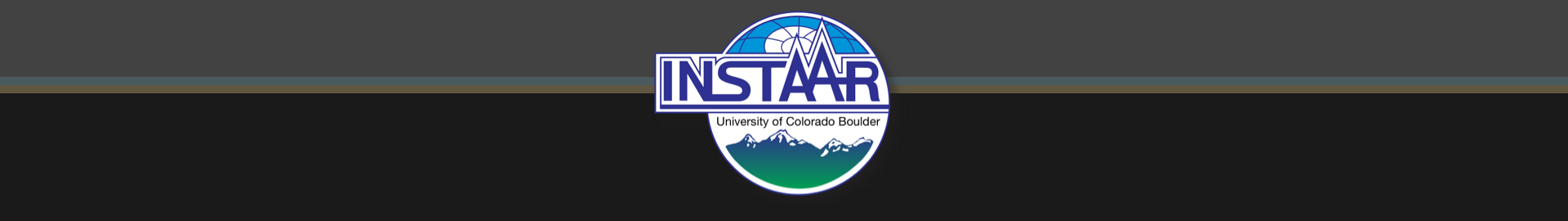 INSTAAR logo on thin colored banner