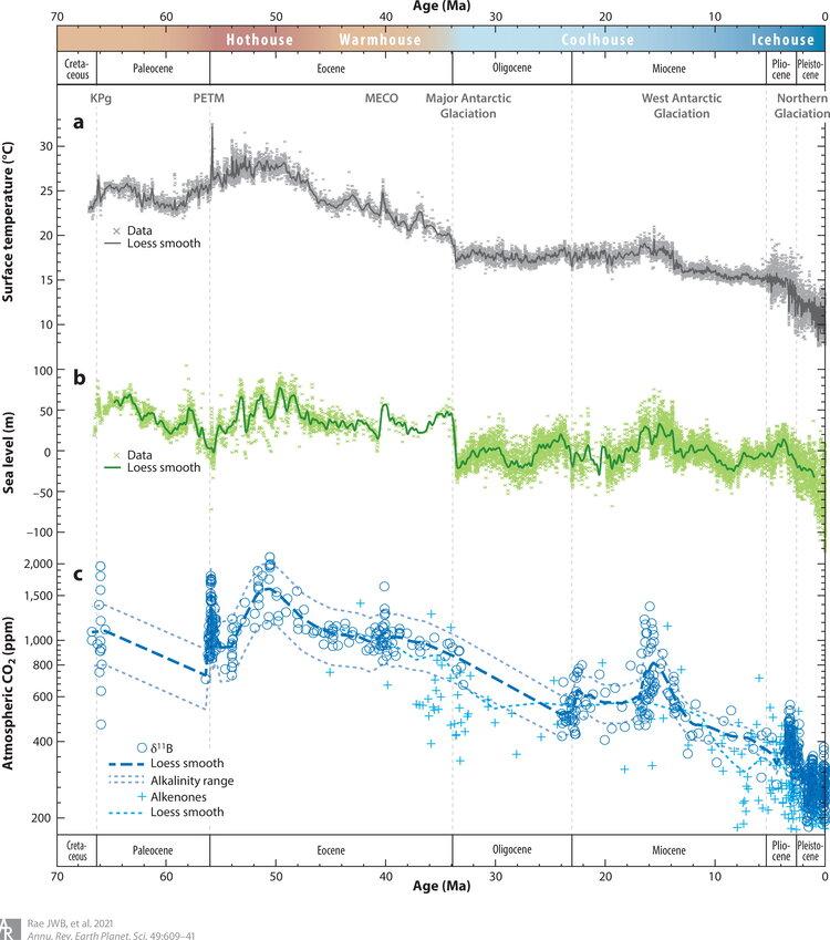 ocean pCO2 from Rae et al. (2021)