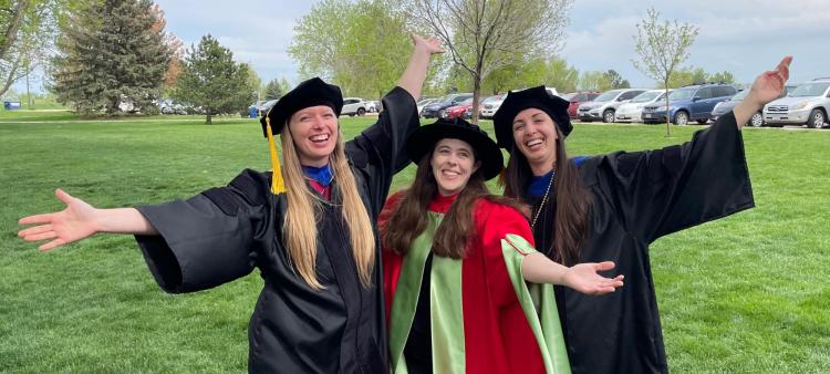 May 2021 group photo: Abigail Smith, Alexandra Jahn, Patricia DeRepentigny