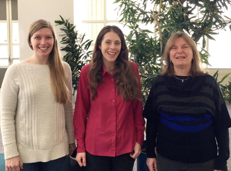 2016 group photo: Abigail Smith, Alexandra Jahn, Rory Laiho