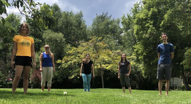 2020 group photo: Hannah Zanowski, Abigail Smith, Alexandra Jahn, Patricia DeRepentigny, Chris Wyburn-Powell