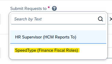Screenshot in Concur interface of Approver dropdown.