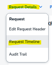 Screenshot in Concur interface of Approval flow navigation.