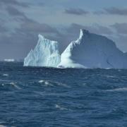 An iceberg floats in the acifying waters of the Southern Ocean. Photo by Cara Nissen.