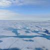A wide seascape of arctic sea ice. Photo by Céline Heuzé (University of Gothenburg)