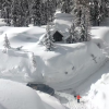 A series of atmospheric rivers in early 2023 covered the Sierra Nevada in snow. Mario Tama, Getty Images.