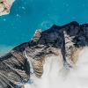 An aerial view of the fjord in East Greenland after a landslide-tsunami occurred in September 2023. Copernicus, Sentinel-2, EO browser