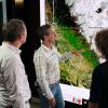 Noah Molotch shows analyses of snow-water equivalent for California at NASA JPL. Photo copyright by and courtesy of PIER GAGNÉ, Radio-Canada.