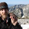 Lead author Erik Funk with a rosy-finch.