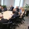 Colorado State House Science Committee meets around the table with CU science leaders