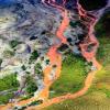An aerial view of the rust-colored Kutuk River in Gates of the Arctic National Park in Alaska. Photo by Ken Hill, National Park Service.