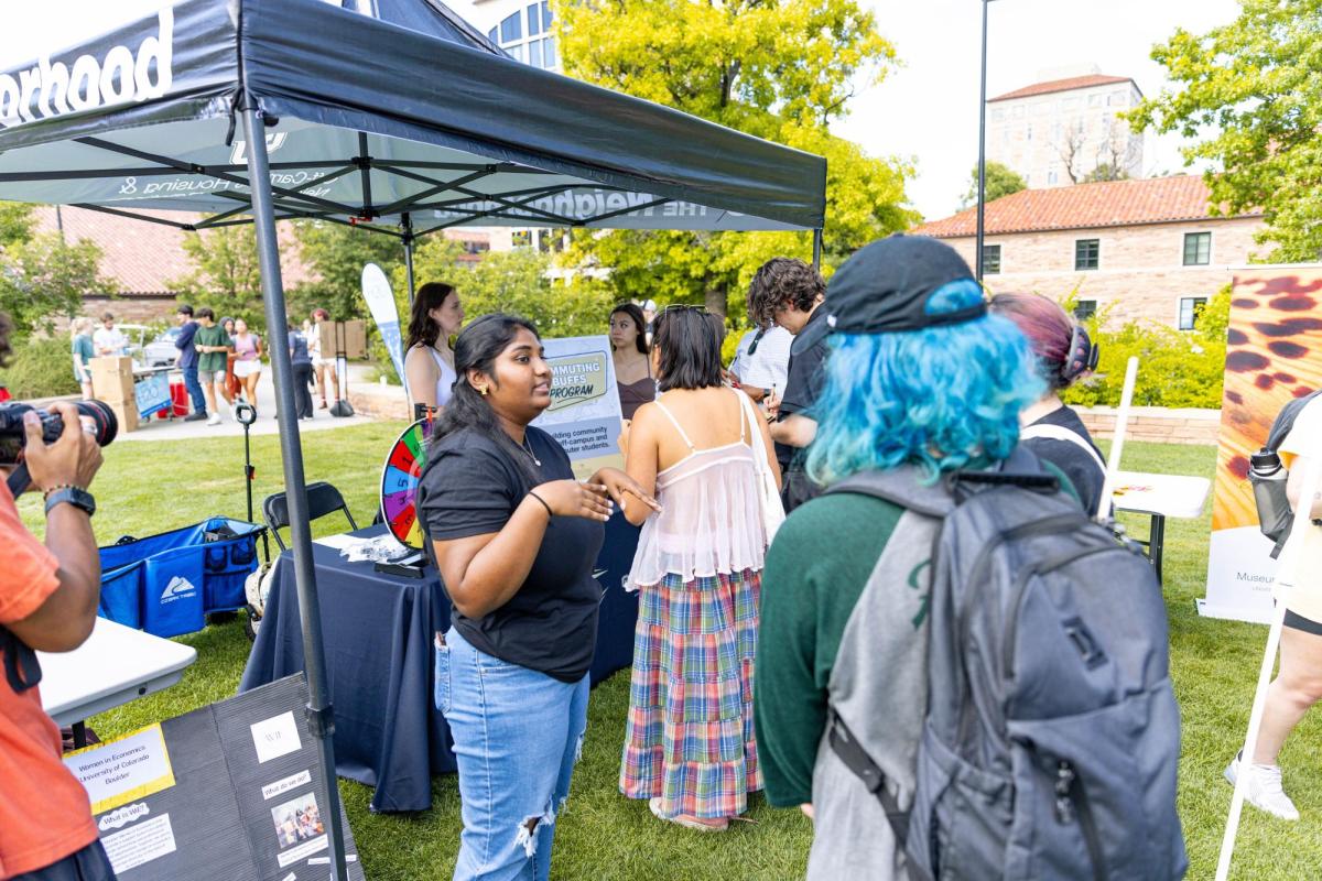 picture of students discussing organizations