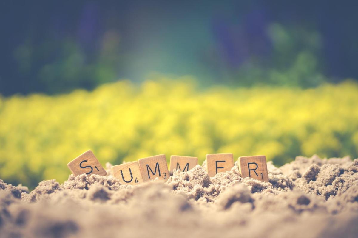 summer scrabble tiles