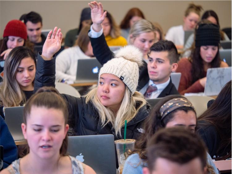 Diverse students in class