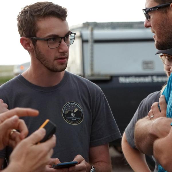 Daniel Liebert discussing pre-flight operations on TORUS Deployment (2019)