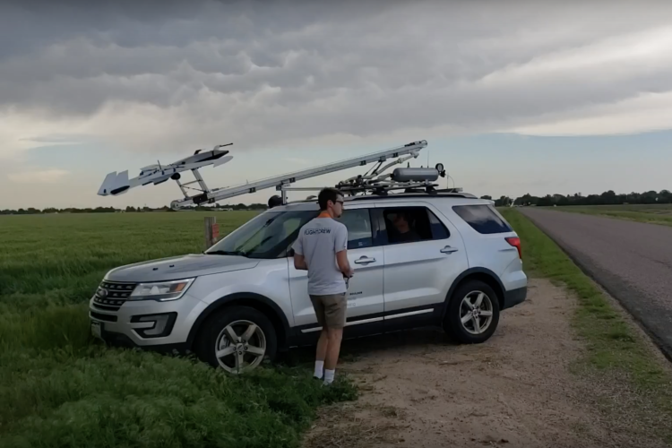 danny with the tracker vehicles