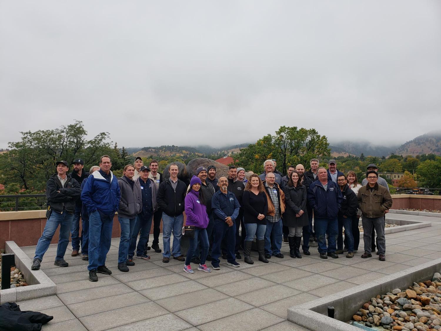 group picture at CASE of exchange program participants
