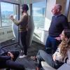 Iain boyd and students drawing diagrams in a group