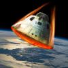 Ship re-entering atmosphere 