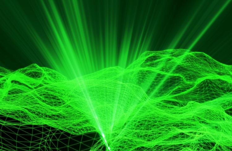 Green lasers scanning