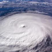 Hurricane as seen from space 