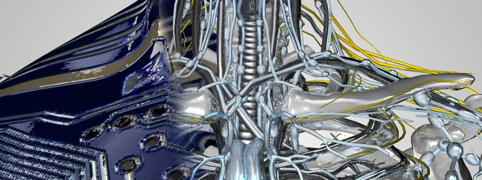 Illustration showing a robot made of "robotic materials"