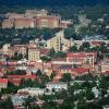 CU Boulder's campus from the air