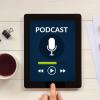 Podcast player on a tablet