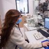 A student working in the COSINC lab