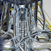 Graphic of materials making a human robot