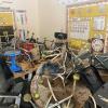 Flooded school room