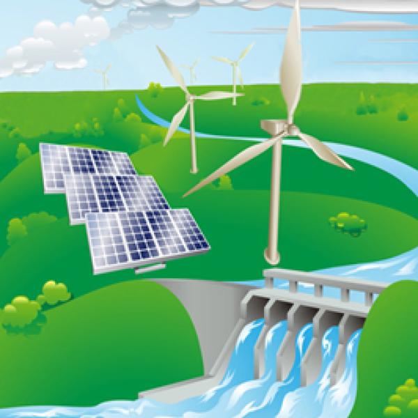 Windfarm and Hydropower Image