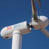 A wind turbine is set up near Boulder 