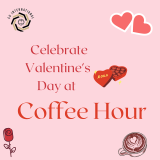 valentines day coffee hour event poster