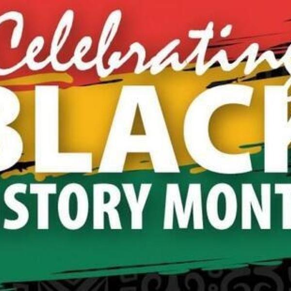 Celebrating Black History Month graphic